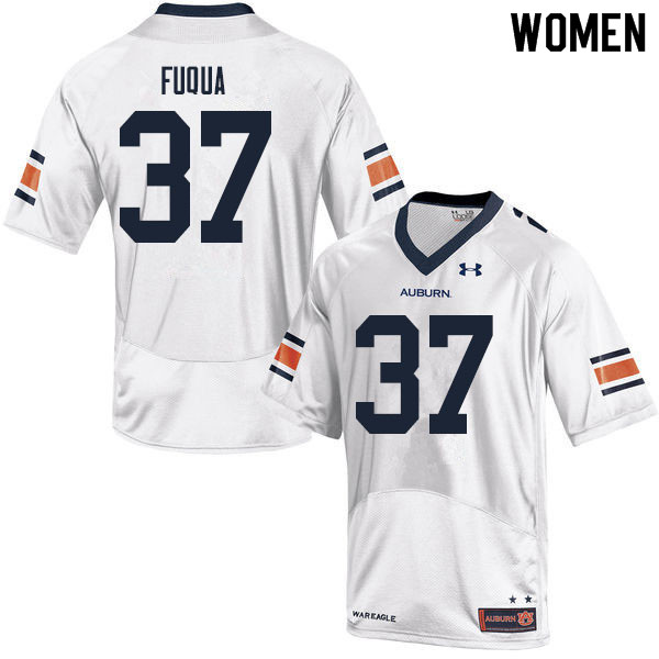 Women #37 Kolbi Fuqua Auburn Tigers College Football Jerseys Sale-White